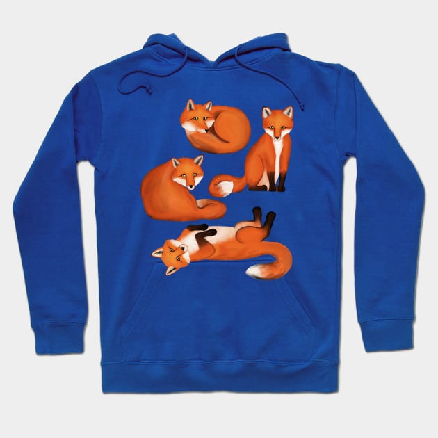 Little Foxes From A Fantasy Forest Hoodie by tangerinetane